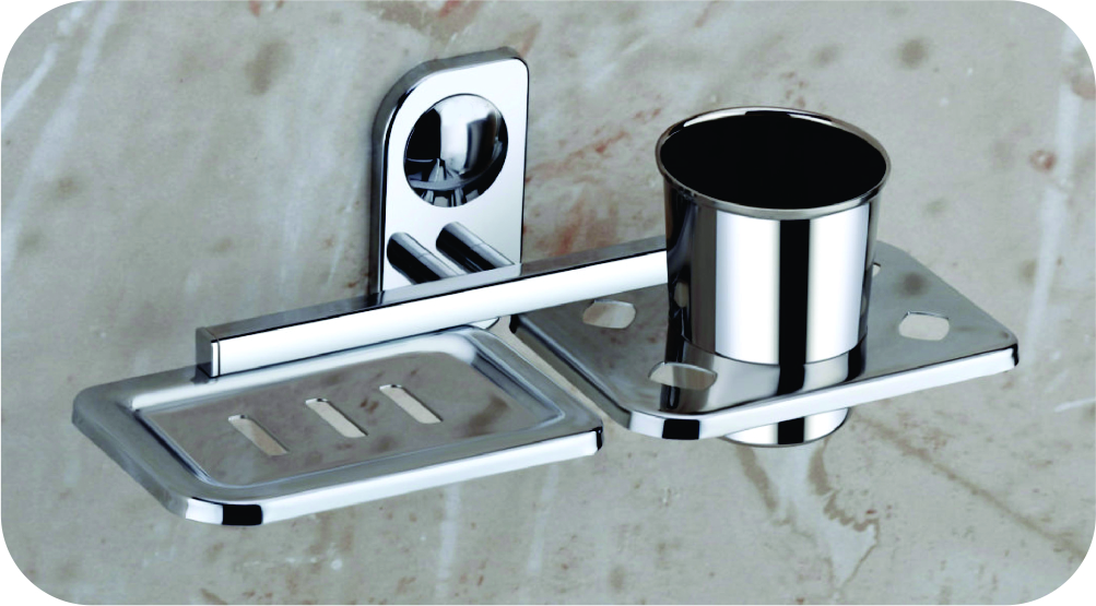 DM 709- Soap Dish with Tumbler Holder 788